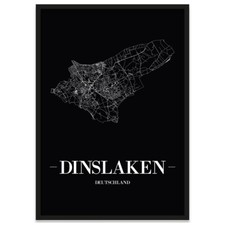 JUNIWORDS Stadtposter, Dinslaken, Schwarz, Ku...