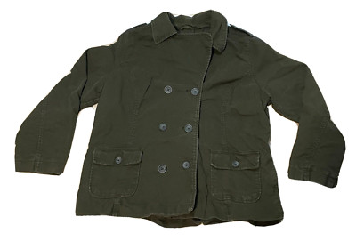 Mossimo Supply jacket adult size 1 button up coat outerwear 17730 olive green