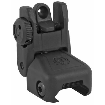 Ruger Black Rapid Deploy Back up Rear Sight Black Fits Picatinny 90415