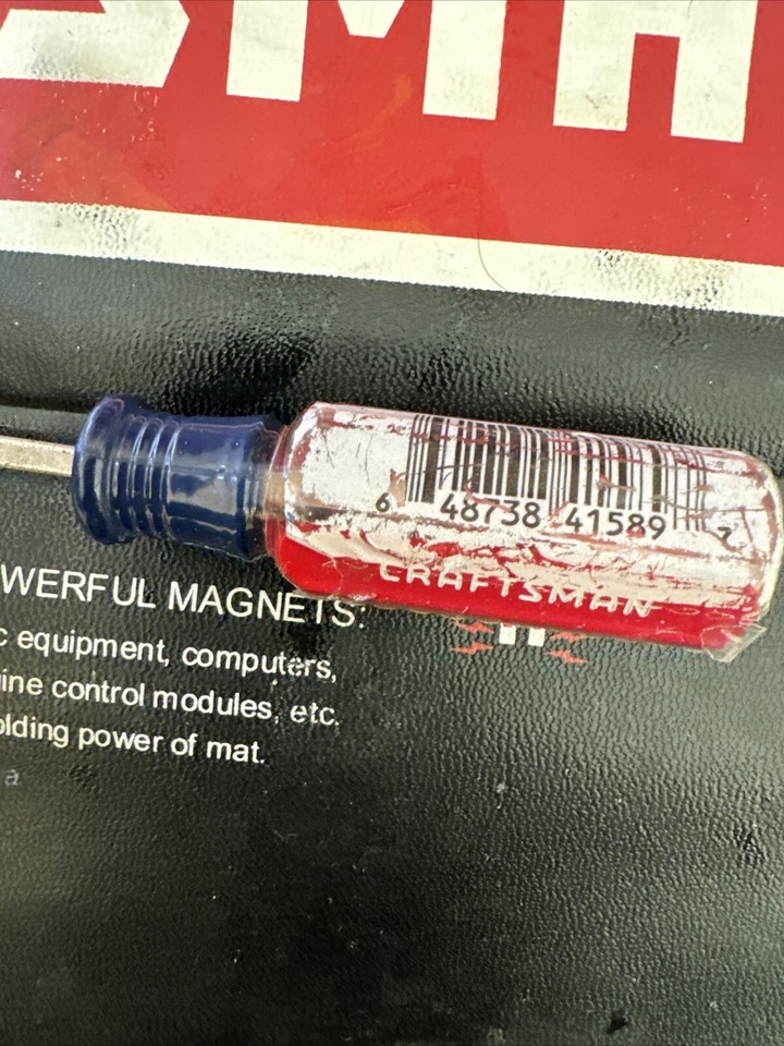 Sears Craftsman 41589 1/8" Flat Tip 4" Screwdriver Made in USA New Old