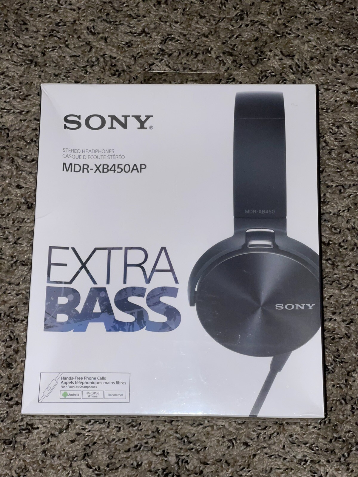 Sony MDR-XB450AP Extra Bass On the Ear Headphones - Black BRAND NEW ...