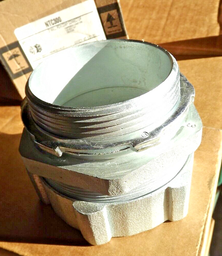 two (2) Appleton NTC-300 Mall iron Rigid Compression Connector 3" gedney 31-300 - Picture 5 of 6