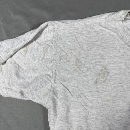Oneita Power T-Shirt Mens Large Gray Crab Beer Bay Water Maryland Crack One Open - Picture 12 of 14