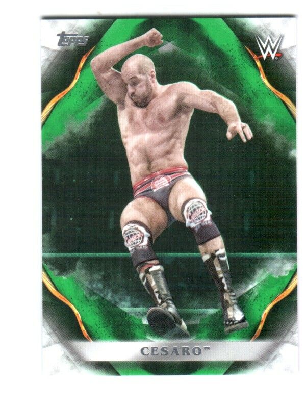 WWE Cesaro #19 2019 Topps Undisputed Green Parallel Card SN 50 of 50