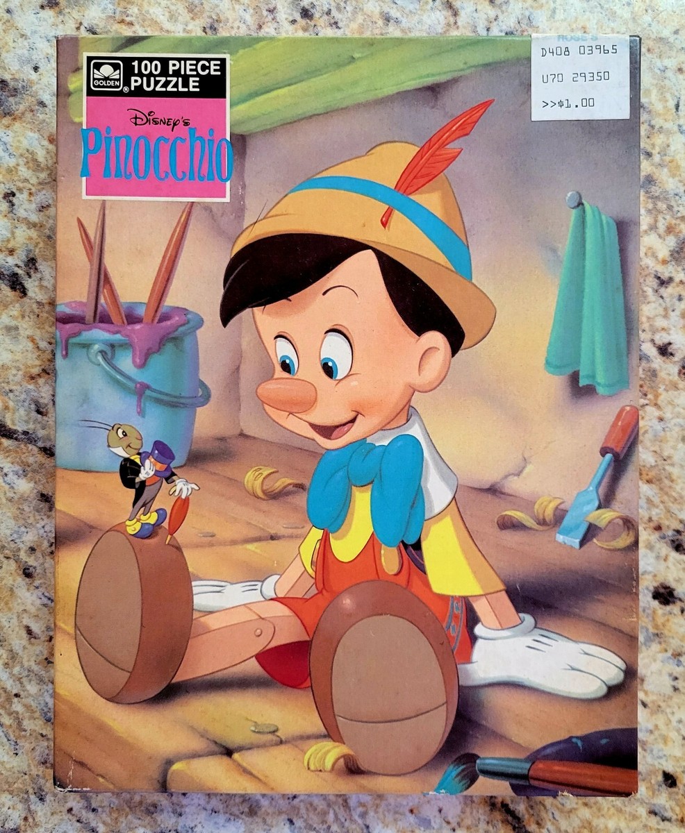 Vintage Golden Walt Disney Pinocchio 200 Piece Jigsaw Puzzle