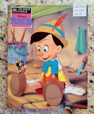 Vintage Golden Walt Disney Pinocchio 200 Piece Jigsaw Puzzle - Complete