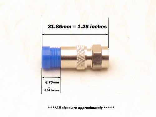 RG6 Koaxialkabel Abisolierer Crimper Tools Kit +20 Kompression 10 Zylinder Stecker - Bild 5 von 12