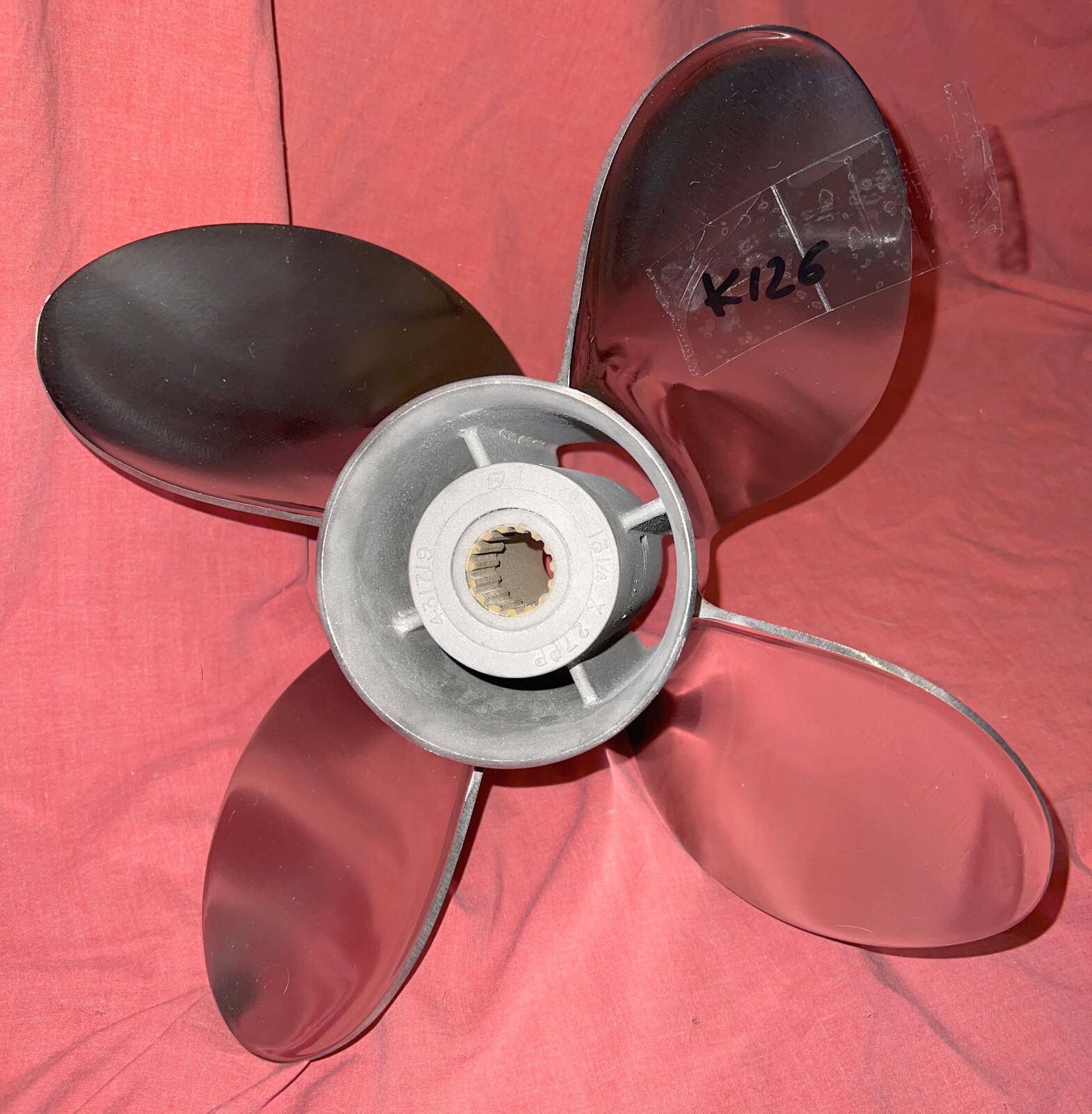 27p 4 Blade OMC Shooter Propeller Prop Johnson EVINRUDE for sale online ...