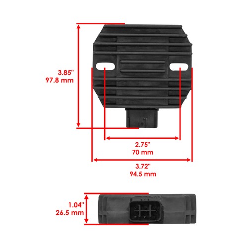 Regulator Rectifier for Kawasaki KAF620 Mule 3010 Trans 4X4 / 4X4 2001-2008 - Picture 2 of 7