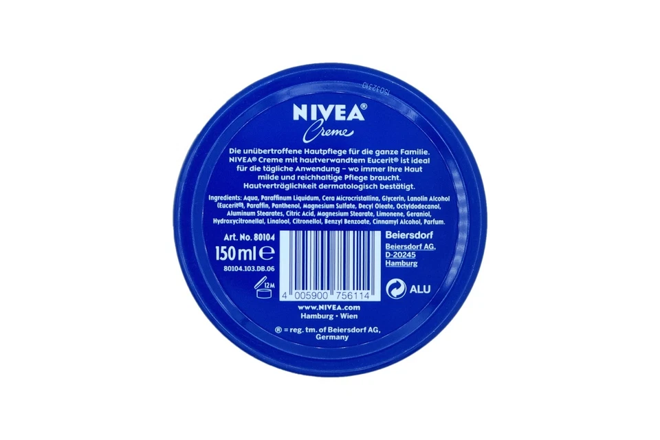 2x/5x tarros de crema Nivea genuinos 💮 150 ml cada uno DE ALEMANIA ✈ CON ORUGAS Foto 2 de 2