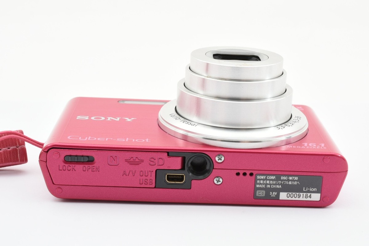 SONY Cyber-shot DSC-W730 Pink 8x Zoom 16.1MP Digital Camera