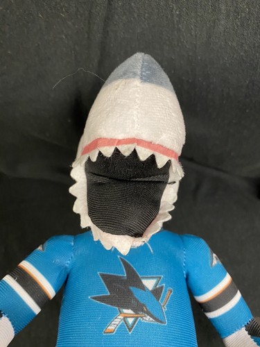 SJ Sharkie San Jose Haie Maskottchen Plüschtier 10 Zoll groß Rallye Männer KOSTENLOSER VERSAND - Bild 13 von 18