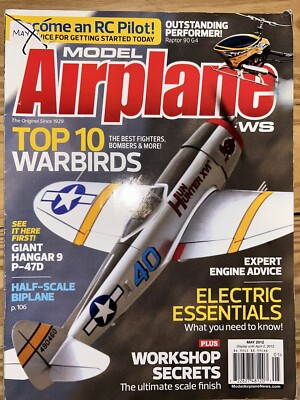 Model Airplane News May 2012 Aircraft Modeling RC Radio Control