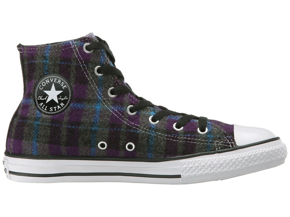 Converse CT AS Hi Youth Shoe - Plaid Fabic 649982C NIB! NEW