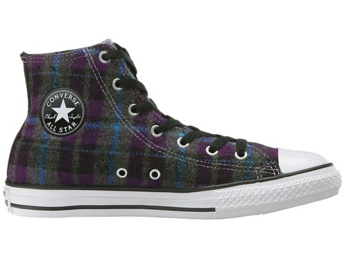 Converse CT AS Hi Youth Shoe - Plaid Fabic 649982C NIB! NEW! Sizes Think School! - Picture 2 of 7