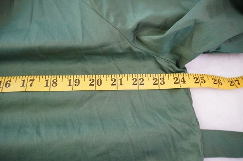 Trenery by COUNTRY ROAD Dress Size 14 Sateen Shirt Belted Tie Waist Cotton Green - Picture 4 of 14