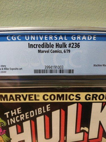 THE INCREDIBLE HULK #236 CGC 9.2 vs. MACHINE MAN 1979 "MARVEL COMICS" ๐บ๐ธ๐บ๐ธ - Picture 3 of 5