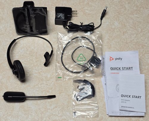 Plantronics CS540 Bezprzewodowy zestaw słuchawkowy Pakiet Mikrofon z redukcją szumów - Zdjęcie 9 z 17