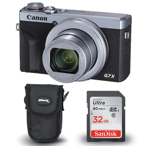 Canon PowerShot G7 X Mark III Digital Camera (Silver) +