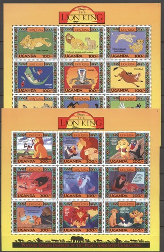 Walt Disney, Il Re Leone - Uganda - 3 KB, 3 bl. **NH 2 scansioni - Foto 2 di 2