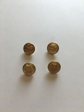 Waterbury Button Horse Crest Coat Of Arms Loving Cup Trophy Vintage Lot Of 4