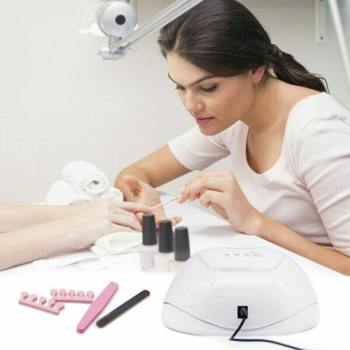 UV Nail Lamp, 48W UV LED Nail Lamp, Light Gel Polish Dryer Manicure Art Curing, - Picture 6 of 8