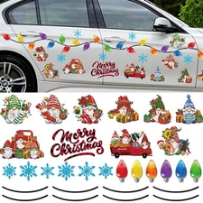 Kanayu 70 Pcs Christmas Car Magnets Set Christmas Car Refrigerator Decoration...