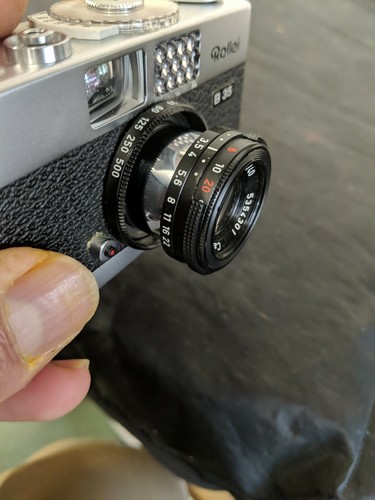 Rollei 35 B 35mm Compact Camera 3.5/40 Carl Zeiss Lens Working - Picture 10 of 12