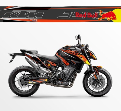 Grafikkit für KTM DUKE 790 ORANGE UND SCHWARZ