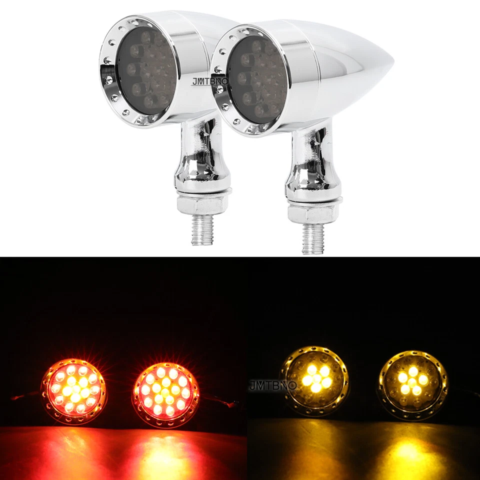 Luces traseras LED de señal de giro de freno para Kawasaki Vulcan VN 800 900 1500 1600 1700 Foto 2 de 4