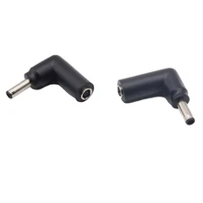 4.5mm x 3.0mm Male to 4.5 x 3.0mm Female Angle Adapter DC Barrel Power Connector