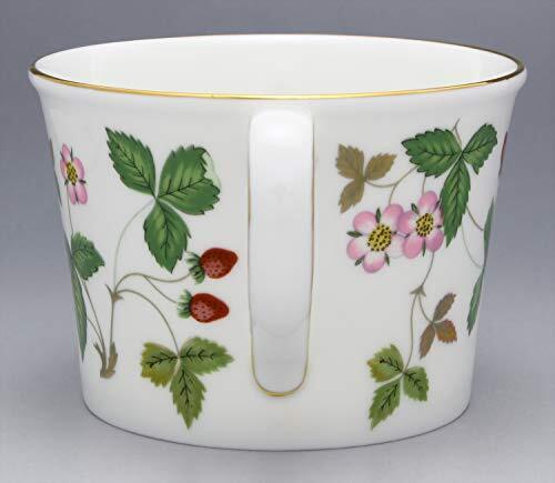 Wedgwood Bone China Wild Strawberry Pair Coffee Cup & Saucer Wedgwood Bone China Wild Strawberry Pair Coffee Cup & Saucer