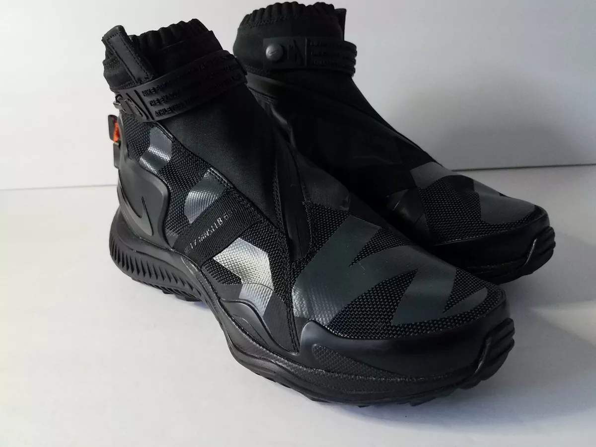 Nike NSW Gaiter Boot Gyakusou NikeLab Anthracite Black Orange AA0530 001 Size 6