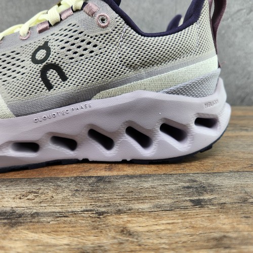 On Cloudsurfer Trail Sz 9.5 Womens Seedling Lilac Purple Black Running Shoes - Picture 7 of 13