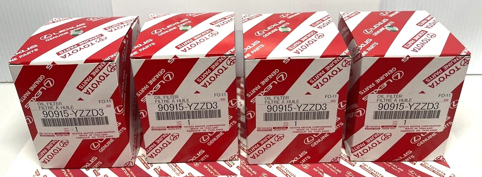 Filtro de aceite Toyota Tacoma 2005-2015 (X4) pieza original OEM Foto 4 de 4