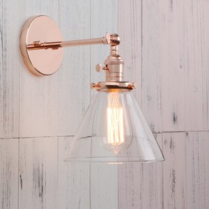 Details About Sconce Lamp Wall Light Clear Funnel Gl Shade Home Lighting Fixture Rose Gold Details About Sconce Lamp Wall Light Clear Funnel Gl Shade Home Lighting Fixture Rose Gold