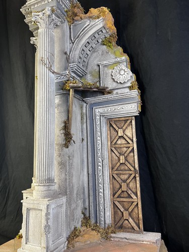Tempio arte presepiale presepe Napoletano scena della natività' 52x70x110cm - Foto 11 di 14