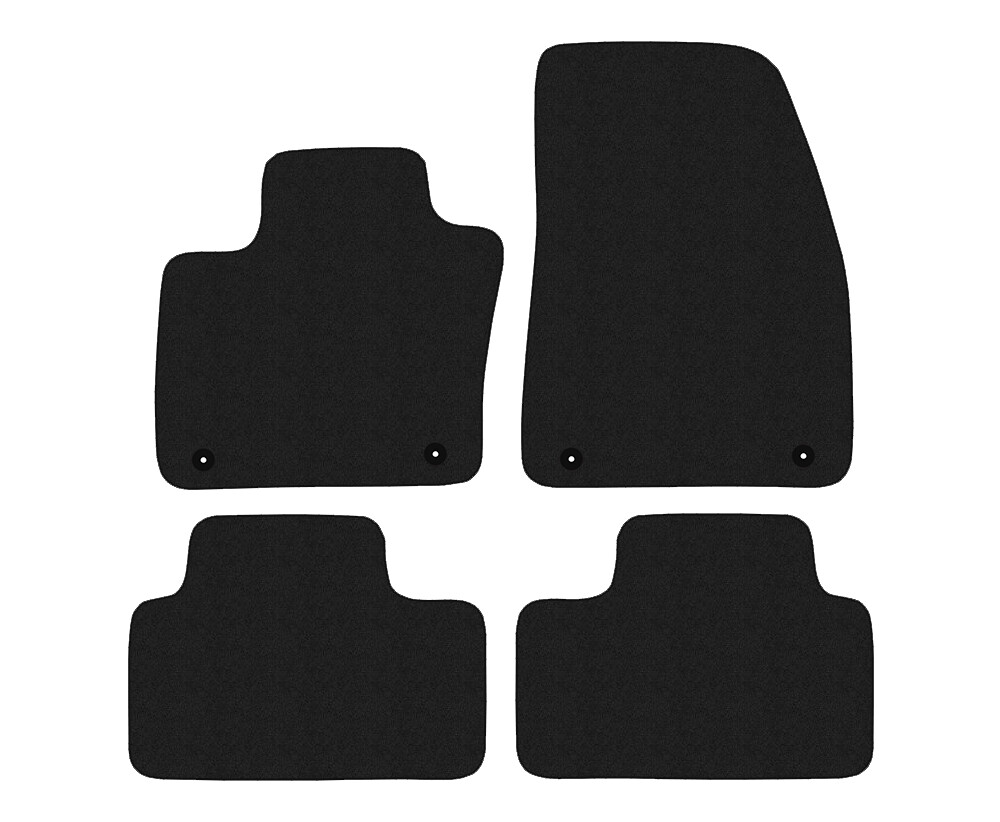 Tapis de sol bleu mat anti-usure en velours pour rénover l'intérieur de Volvo XC40