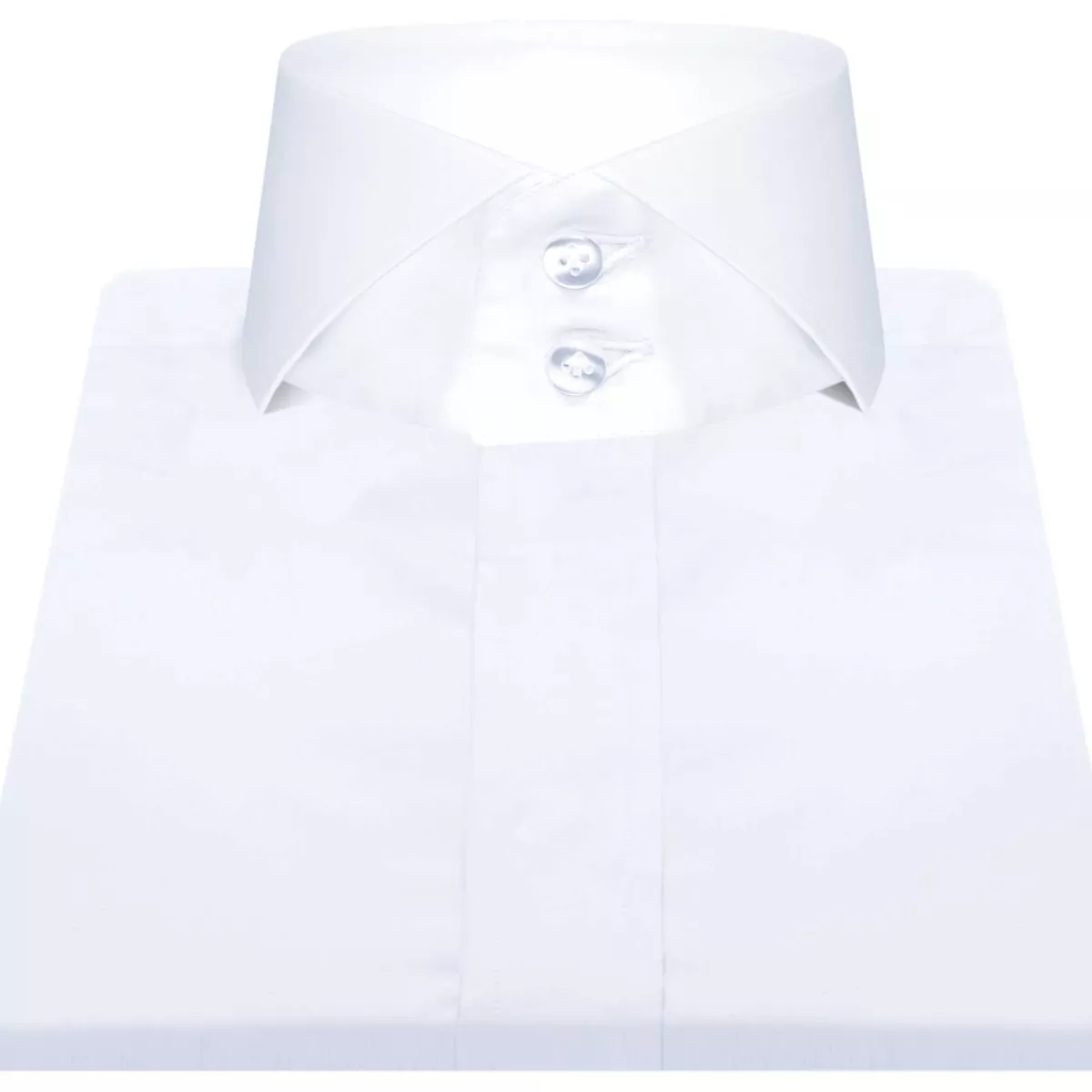 Mens white collarless dress shirt 2025