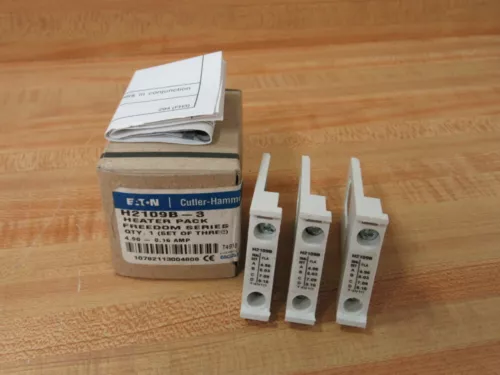 Cutler Hammer H2109B-3 Eaton Heater Pack H2109B3 (Pack of 3)