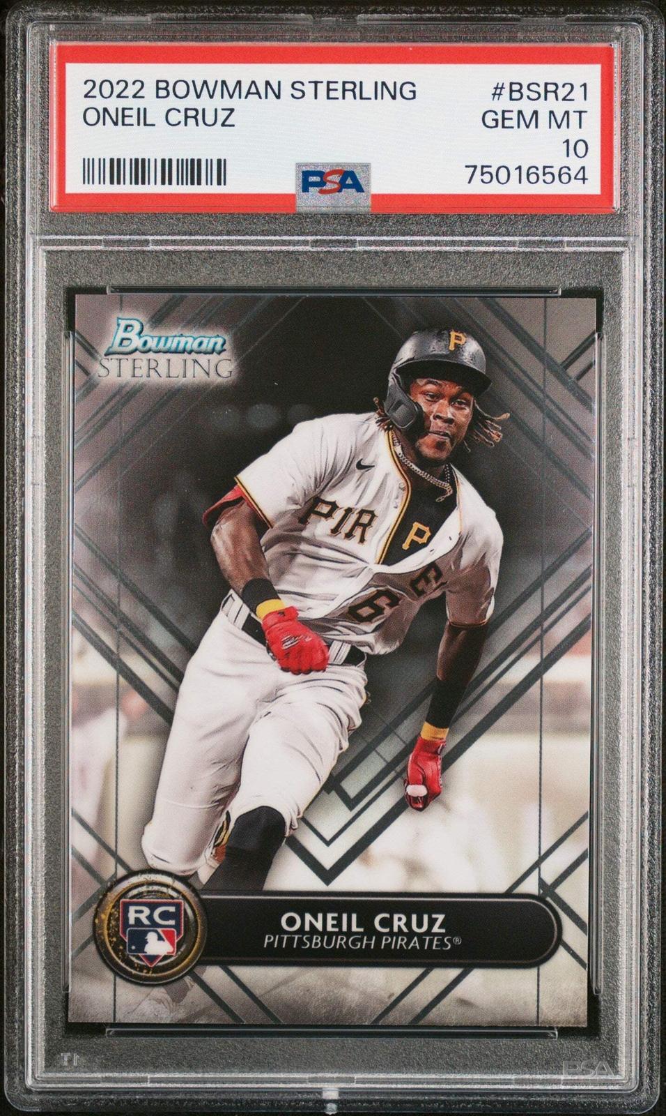 Graded 2022 Topps Bowman Sterling Oneil Cruz #BSR21 Rookie Baseball Card PSA 10