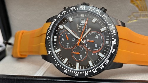 Ett Eco Tech Time Solaruhr-Chronograph  Edelstahl 10 Bar mit Datum EGS-12135-51S - Bild 4 von 4