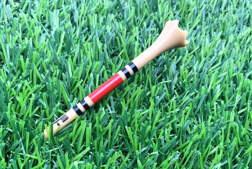 Golf Tees Truestrike 3 1/4 Natural Red and Black TS Striped Golf Tees - Picture 4 of 4