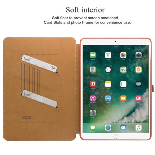 Schlanke Folio Smart PU Lederhülle für Apple iPad Air 3rd/Pro 10,5 Bleistifthalter - Bild 18 von 36