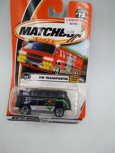 2000 Matchbox #12 VW Transporter Action Radar NIP - Picture 6 of 9
