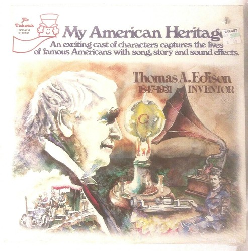 My American Heritage: Thomas A. Edison / CHILDRENS VINYL *NEW, SEALED* LP  - Picture 1 of 5