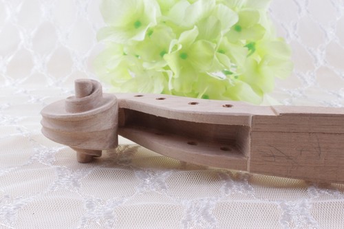 White Maple Neck 16 Inch Viola 4 STRING 1 Pc Hand carved Student Parts Unfinishe - Picture 4 of 8