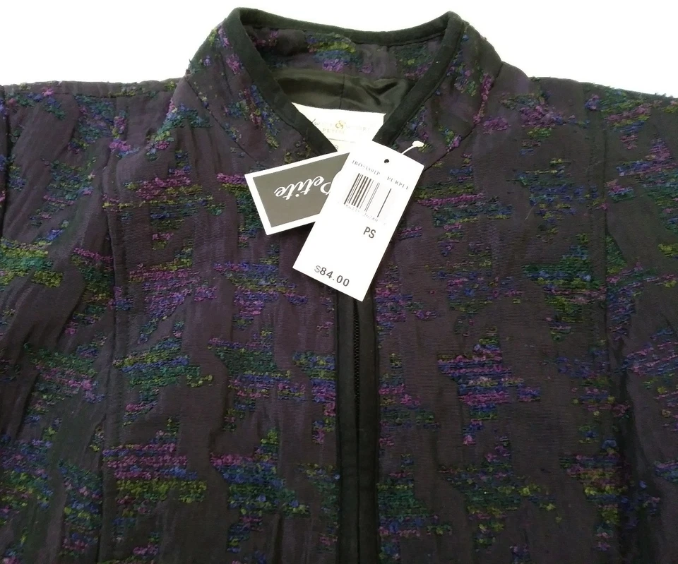 Preswick & Moore Petites Jacket Womens PS Purple Full Zip New (ff-12) - Image 3 of 4