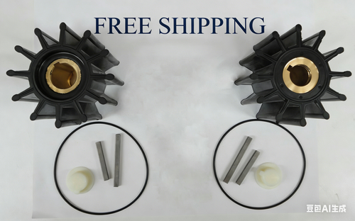Pair of Impeller Kits Replaces Sherwood 17000K Cummins Caterpillar - Afbeelding 1 van 10