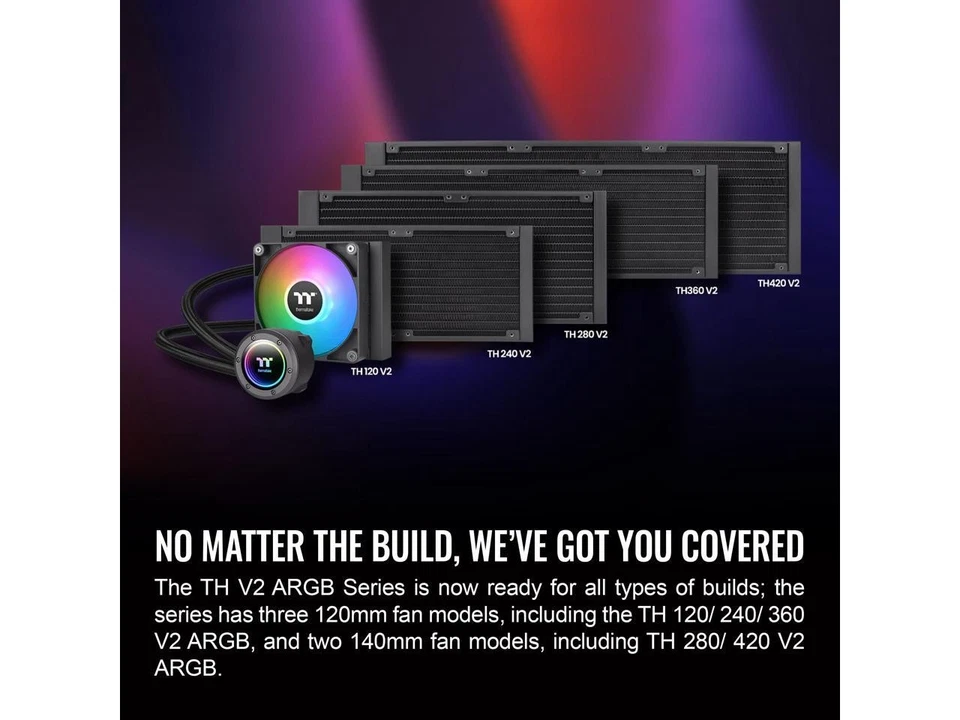 Thermaltake TH120 ARGB Sync V2 CPU Liquid Cooler/AlO Liquid Cooling/Fan - Image 3 of 4